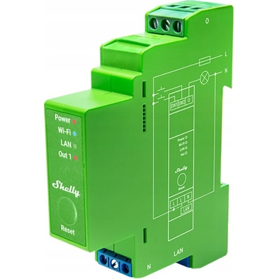 Shelly Pro Dimmer 1PM - stmívací modul (LAN, WiFi, Bluetooth)