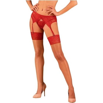 Obsessive Lacelove Stockings Red