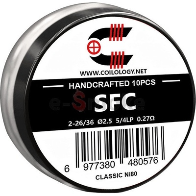 Coilology 10 ks SFC Ni80 špirálky 0,27 ohm