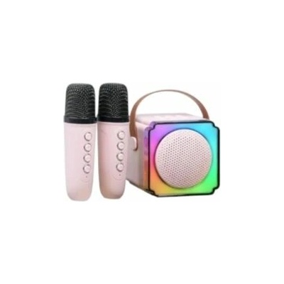 Bezdrátový přenosný mini karaoke set 2x mikrofon K12