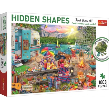 Trefl - Puzzle Hidden Shapes Motorhome Trip - 1 000 piese
