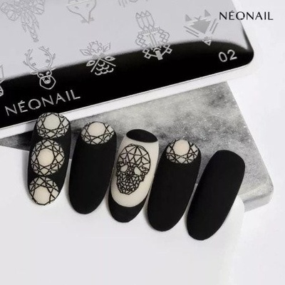 NEONAIL Stamping Plate šablony na nehty typ 02 1 ks