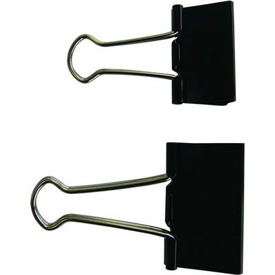 Office Products Щипка за пари Office Products, мини, 25mm, черна (01936-А)
