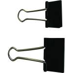 Office Products Щипка за пари Office Products, мини, 25mm, черна (01936-А)