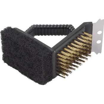 BBQ Kartáč CG591 mosazný se škrabkou SL253552XX