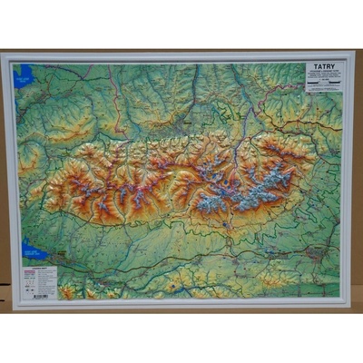 Tatry plastická reliéfna mapa 1: 66 666 Shocart
