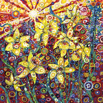 Grafika - Puzzle Sally Rich: Daffodils - 1 000 piese