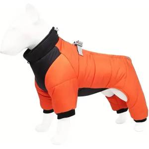  Гащеризон Duomm Orange за куче с нагръдник