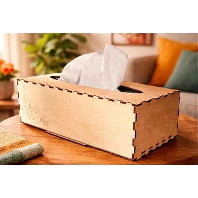 Gravyr Tissue box 2,7 l dřevěná