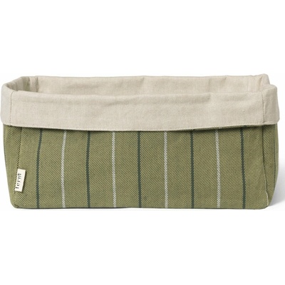 Ferm Living Košík na pečivo ITO 30 x 18 cm zelená bavlna