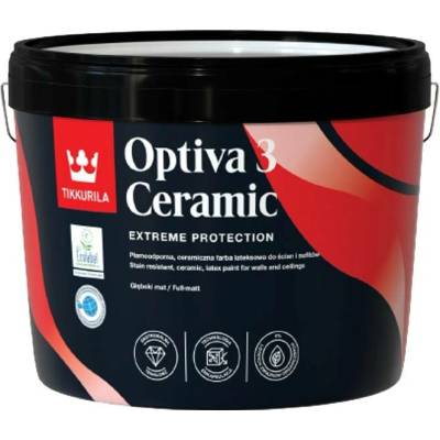 Tikkurila OPTIVA 3 CERAMIC SUPER MATT 9L tvt int. K336 Karamelli