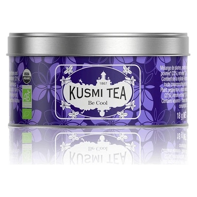 Kusmi Tea Organic Be Cool sypaný čaj v plechovce 18 g