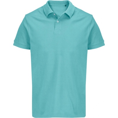 Sol´s Collection polokošile Pacific piqué těžká bavlna krátký rukáv unisex COT254439agp01-pool blue