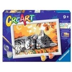 Cre Art for children: Autumn kitties