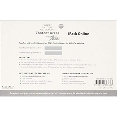 Oxford Picture Dictionary Content Areas for Kids Teacher´s Resource Center Pack 2nd