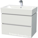 Intedoor skříňka s umyvadlem Storm New 75 2Z A0016 Bílá LESK