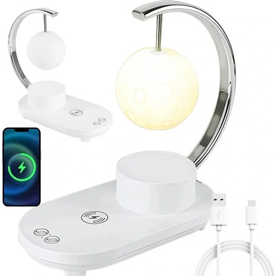Verk Rgb moonlight s indukční nabíječkou 10w led usb reproduktor bluetooth