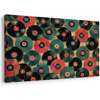 Obraz retro vinylové desky - 30x20