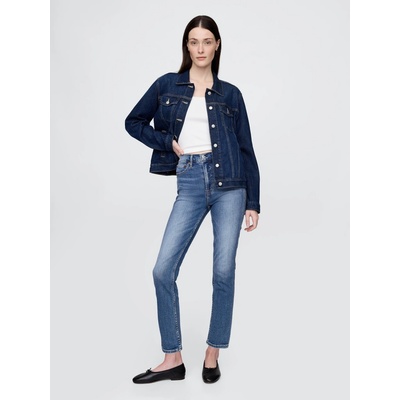GAP Džíny High Rise Slim Vintage Modrá