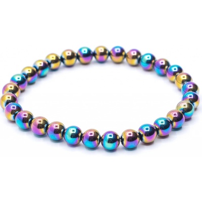 Milujeme Kameny hematit aqua aura kulička NK81