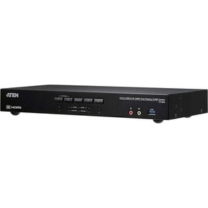 ATEN Kvm превключвател aten cs1844-at-g, 4 порта usb 3.0, За 2 hdmi монитора (cs1844-at-g) - cybertrade