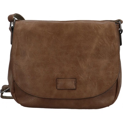 Stylová dámská koženková crossbody kabelka Jacinda new khaki