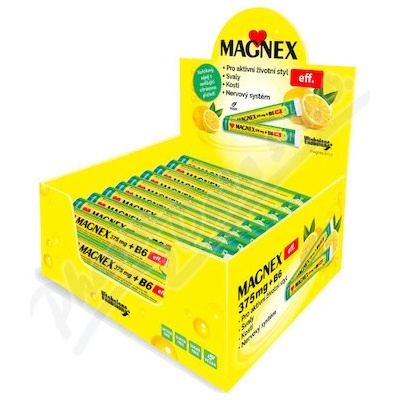 Magnex 375 mg+B6 šumivé tablety 18×20 tabliet display