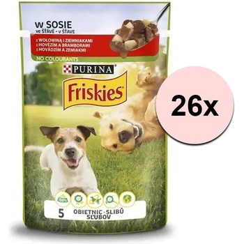 Friskies Adult консерви с говеждо и картофи в сос 26 x 85 г