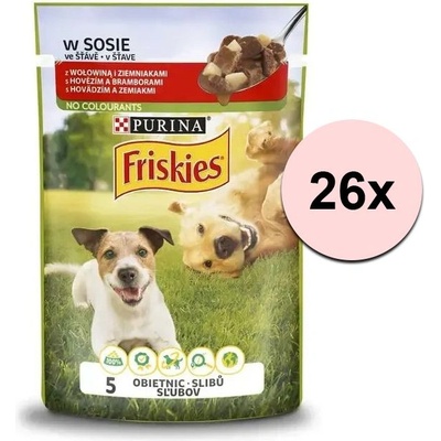 Friskies Adult консерви с говеждо и картофи в сос 26 x 85 г