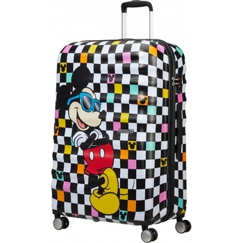 Image 1 of Samsonite American Tourister Спинер на 4 колела 77 см. Mickey Check