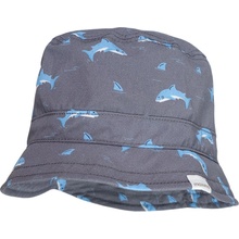 Maimo Mini Boy-Hat Print grau-hellblau-hai