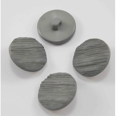 Gombík so spodným prišitím - svetlo šedý - priemer 2,2 cm