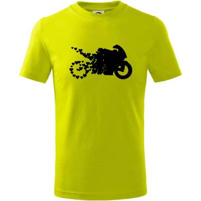 Moto loveTričko dětské bavlněné Limetková