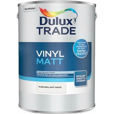 Dulux Trade Vinyl Matt PBW farba na steny prémiovej kvality biela 5 l