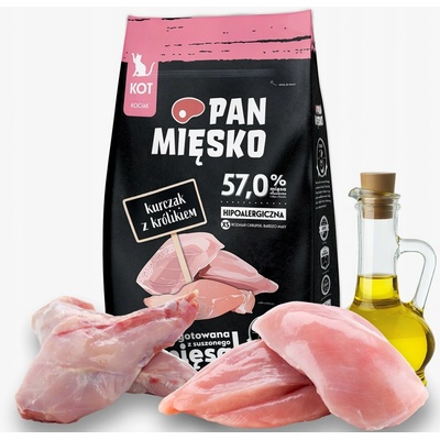 PAN MIĘSKO Kuracie s králikom pre mačiatka XS 1,6 kg