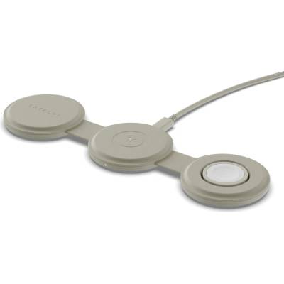 Satechi OntheGo 3-in-1 Wireless Charger - Sand (ST-QTG31W)
