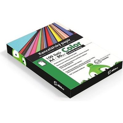 Alza Color A4 zelený tmavý 100 listů