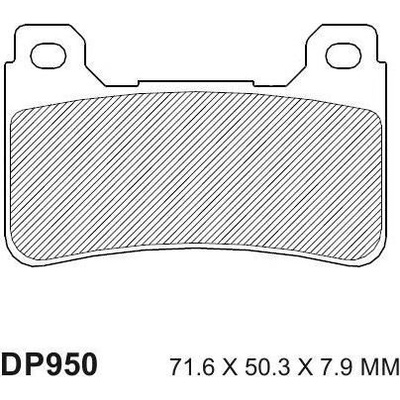 Destičky brzdové DP950-RDP DP Brakes - směs RDP X-RACE Titanium DP950-RDP