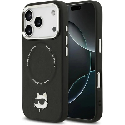 KARL LAGERFELD Choupette Pin MagSafe Case за iPhone 17 Pro - черен (3666339496111)