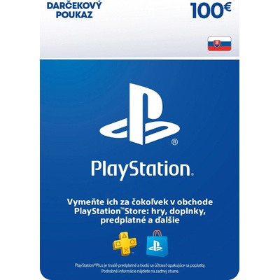 PlayStation Store dárková karta 100 €