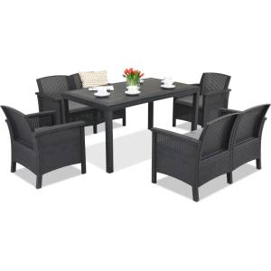 BICA Venezia Apetito 6 ратан антрацит комплект Bica (BCVEN6ANT)