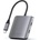 Satechi 4-Port USB-C Hub With Power Delivery - USB-C хъб с 4 USB-C изхода за устройства с USB-C (тъмносив)