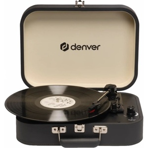 Denver Electronics Грамофон Denver - VPL-130GR, ръчен, сив (VPL-130GR)
