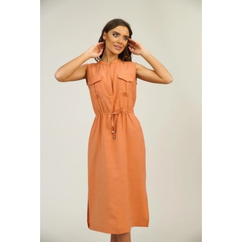 Image 1 of Radek's Collection Дамска спортно елегантна рокля в оранжев цвят 72238-302