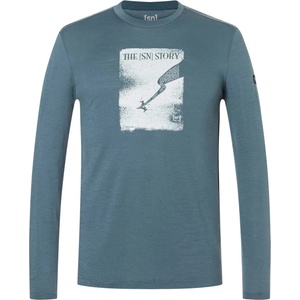 super. natural Мъжка блуза с дълъг ръкав super. natural The SN Story L/S Longsleeve - Stormy Weather / Various - размер XL (216-9146-0214)