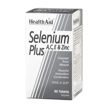HEALTHAID Хранителна добавка Селен плюс А, С, Е и Цинк , Health Aid - Selenium Plus 200mg A, C, E & Zinc - 60tabs