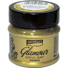 Metalická akrylová farba PENTART GLAMOUR 50ml antická zlatá