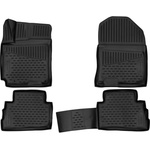LEMENT Element 3D rubber floor mats suitable for Hyundai Kona - Mk1 - 2017-2023 - 100% custom-fit all-weather floor mats made of TPE - EXP. ELEMENT3D02209210 (EXP.ELEMENT3D02209210)