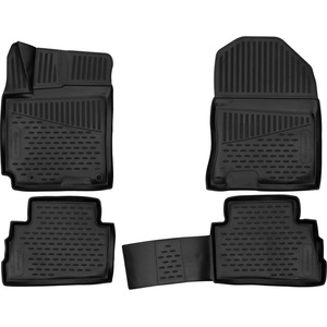 LEMENT Element 3D rubber floor mats suitable for Hyundai Kona - Mk1 - 2017-2023 - 100% custom-fit all-weather floor mats made of TPE - EXP. ELEMENT3D02209210 (EXP.ELEMENT3D02209210)