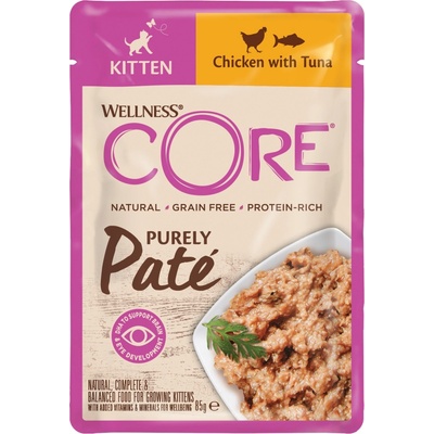 Wellness Core Cat Paté Kitten kuracie a tuniak 85 g